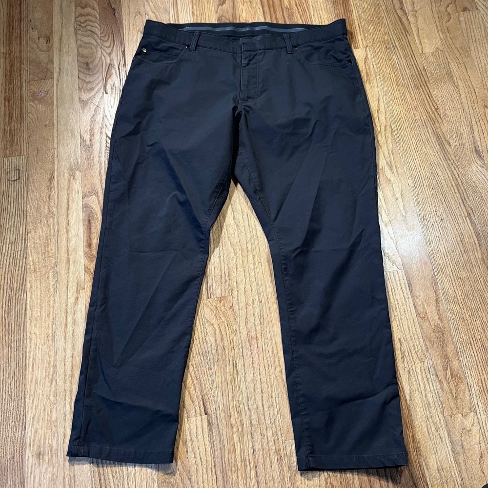 Nike Golf Dri-FIT Slim Fit Pants Mens 38x30 Black Performance Trousers 5 Pocket
